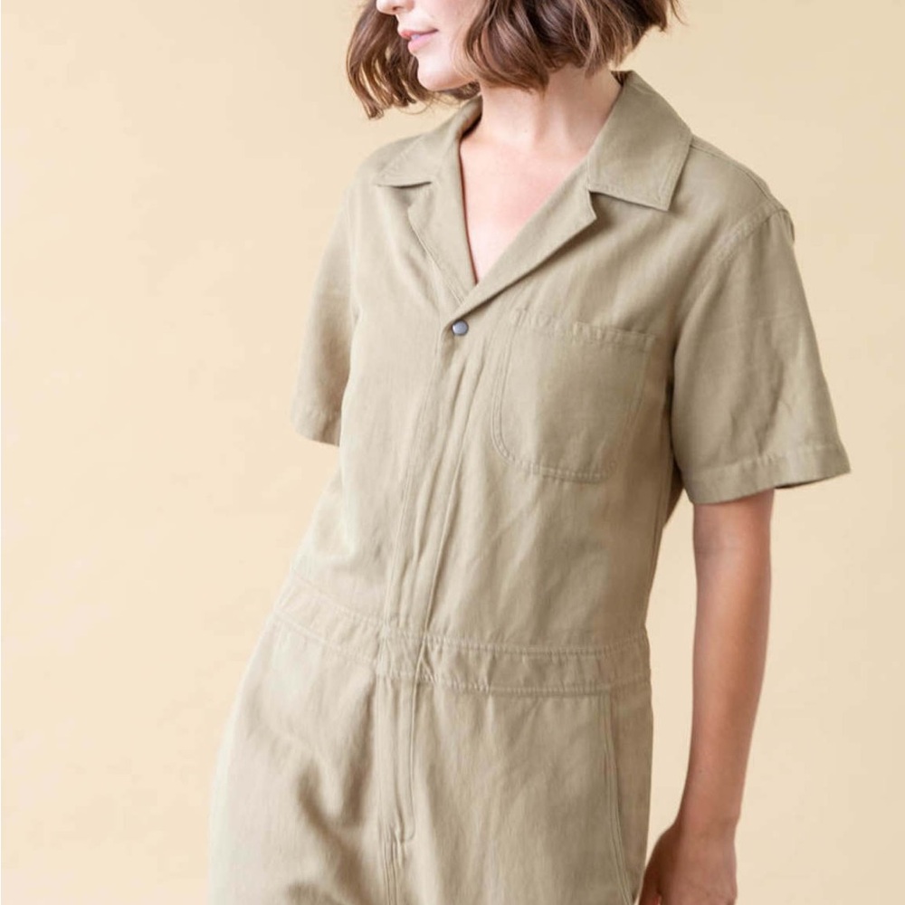 Apiece Apart Raito Jumpsuit ARMY GREEN